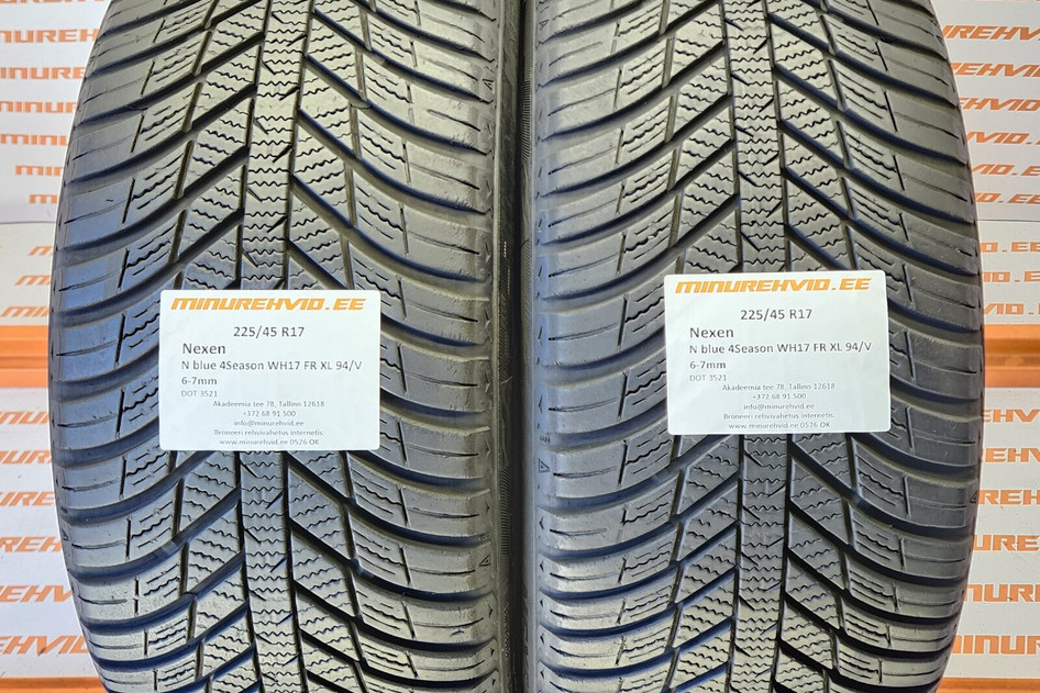 Kasutatud lamellrehv 225/45R17 Nexen N blue 4Season WH17 FR XL 94/V