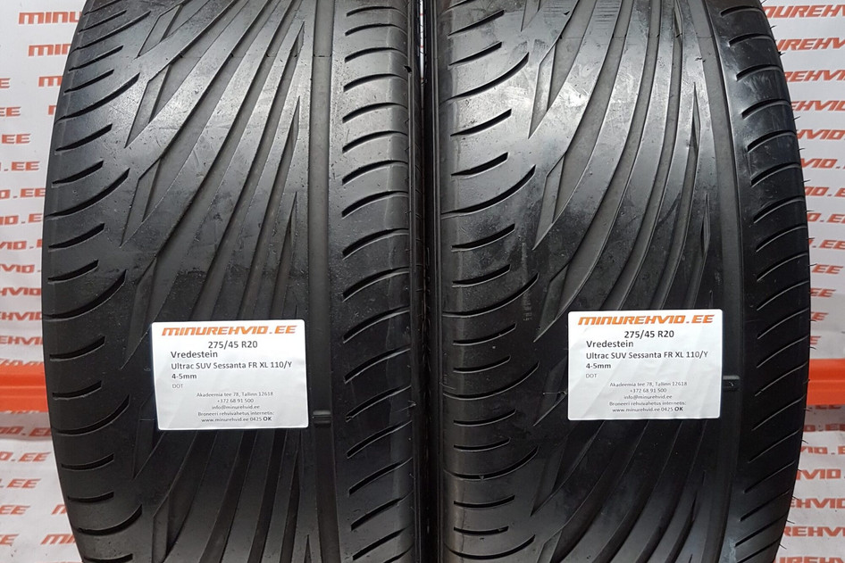 Used summer tire 275/45R20 Vredestein Ultrac Sessanta SUV FR XL 110/Y