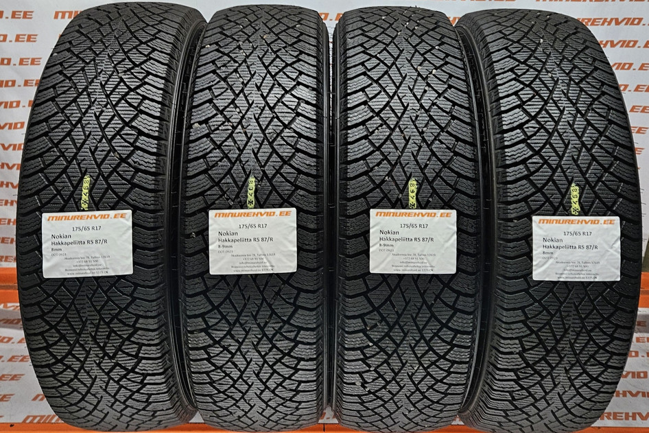 Used studless winter tire 175/65R17 Nokian Hakkapeliitta R5 87/R