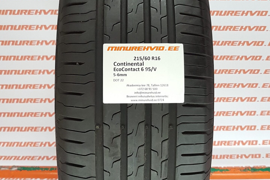 Kasutatud suverehv 215/60R16 Continental EcoContact 6 95/V