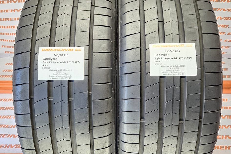 Used summer tire 245/40R19 GoodYear Eagle F1 Asymmetric 6 FR XL 98/Y