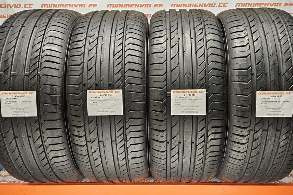 Kasutatud suverehv 245/45R18 Continental ContiSportContact 5 FR 96/W ContiSilent