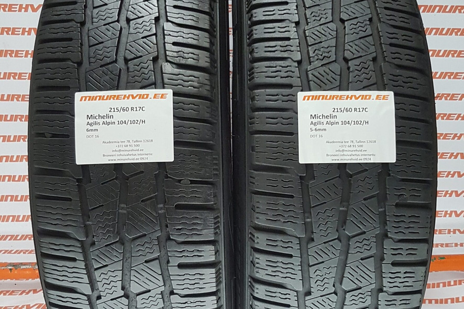 Used studless winter tire 215/60R17 Michelin Agilis Alpin 104/102/H/T