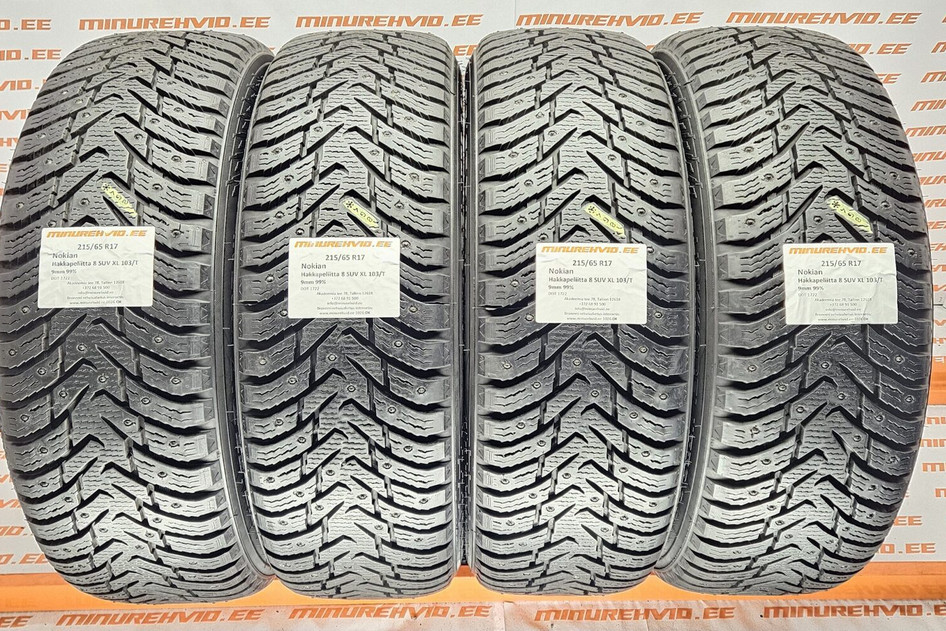 Used studded tire 215/65R17 Nokian Hakkapeliitta 8 SUV XL 103/T