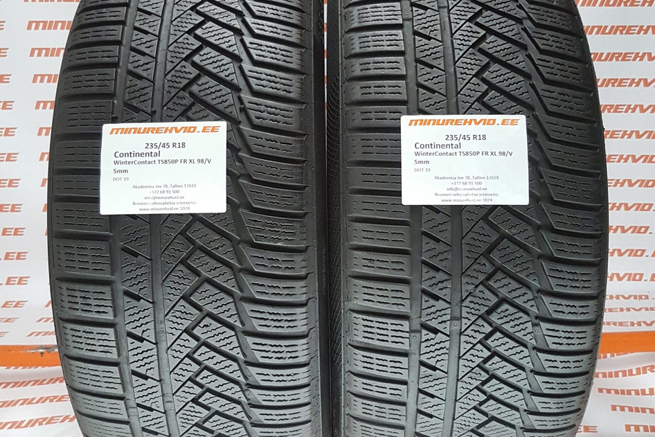 Used studless winter tire 235/45R18 Continental WinterContact TS850P FR XL 98/V