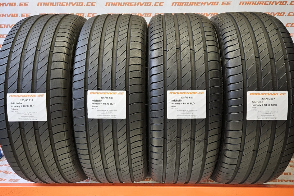 Used summer tire 205/45R17 Michelin Primacy 4 FR XL 88/H