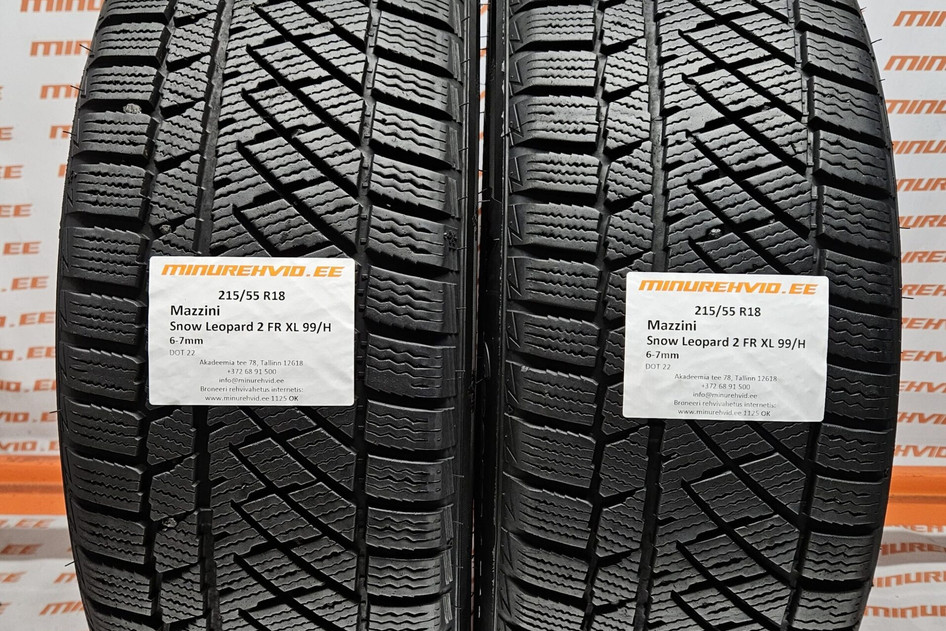 Used studless winter tire 215/55R18 Snow Leopard 2 FR XL 99/H