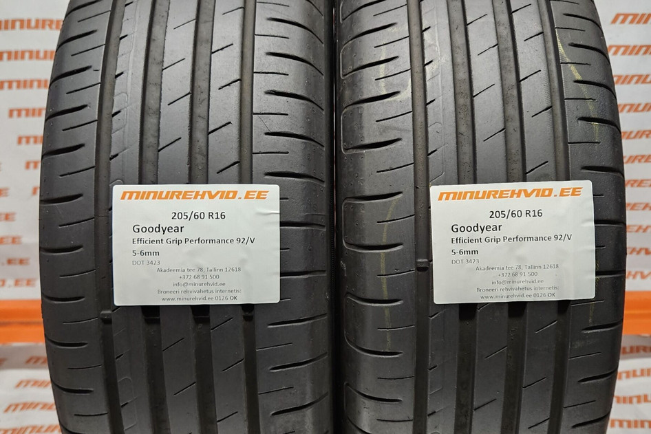 Used summer tire 205/60R16 GoodYear EfficientGrip Performance 92/V
