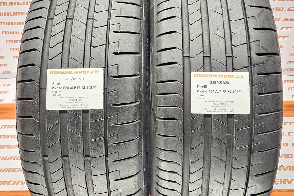 Подержанный летняя шина 255/45R20 Pirelli P Zero PZ4 ALP FR XL 105/Y