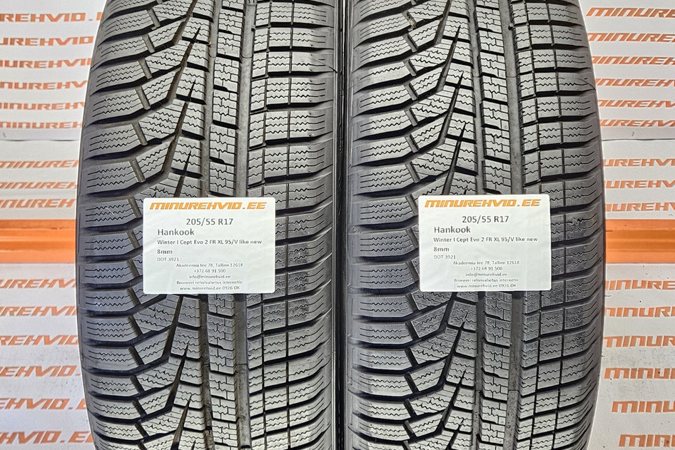 Kasutatud lamellrehv 205/55R17 Hankook Winter I Cept Evo 2 FR XL 95/V like new