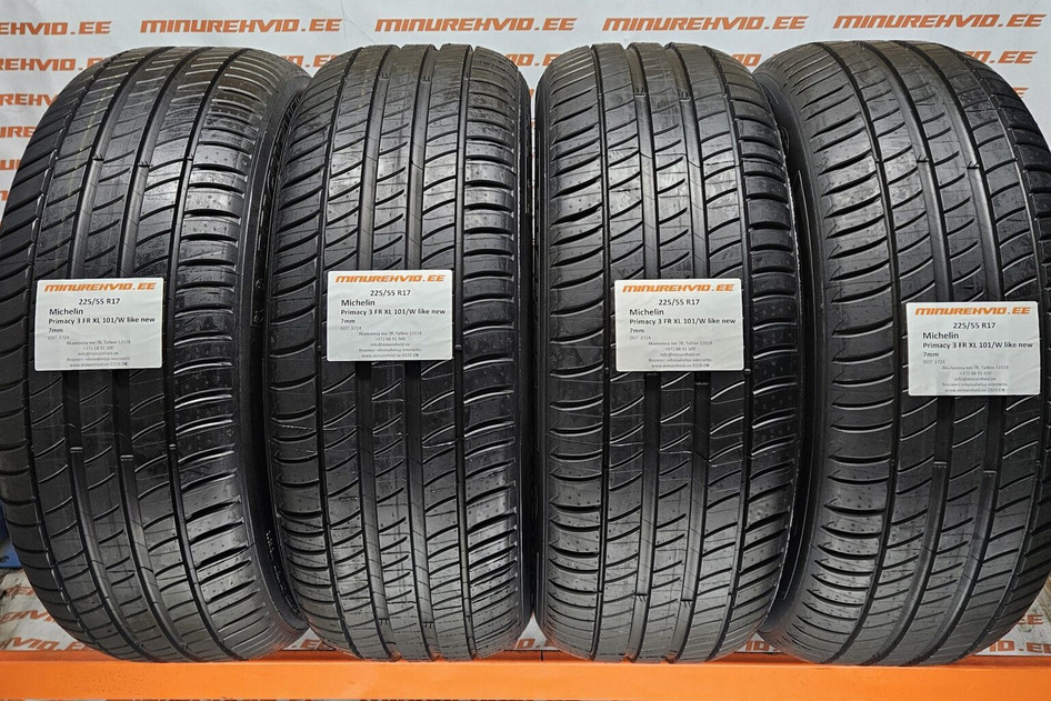 Kasutatud suverehv 225/55R17 Michelin Primacy 3 FR XL 101/W like new