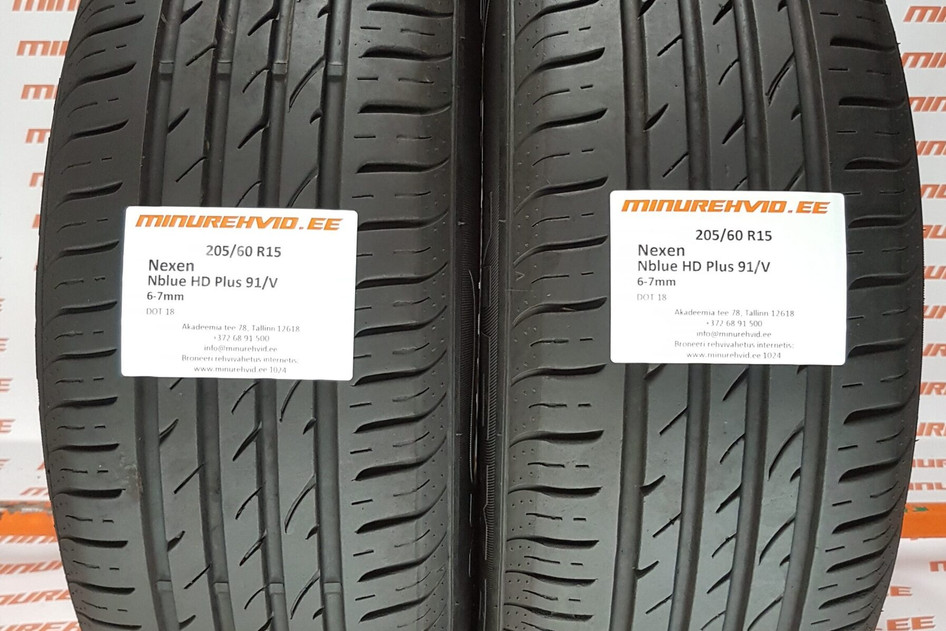 Used summer tire 205/60R15 Nexen Nblue HD Plus 91/V