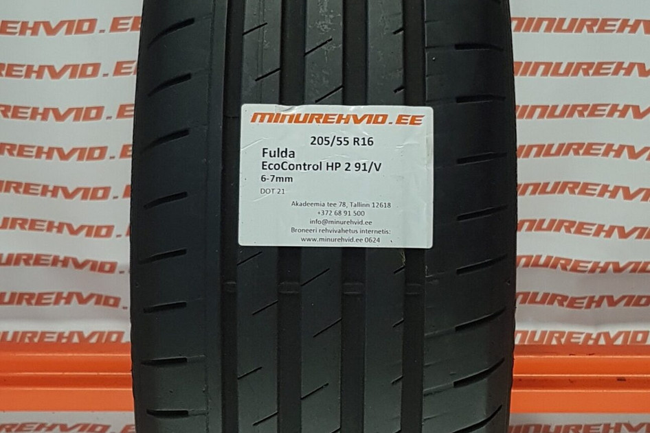 Подержанный летняя шина 205/55R16 Fulda EcoControl HP 2 91/V/H
