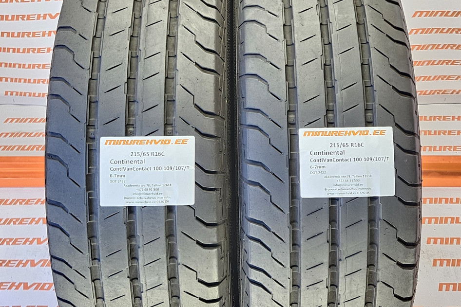 Used summer tire 215/65R16 Continental ContiVanContact 100 109/107/T