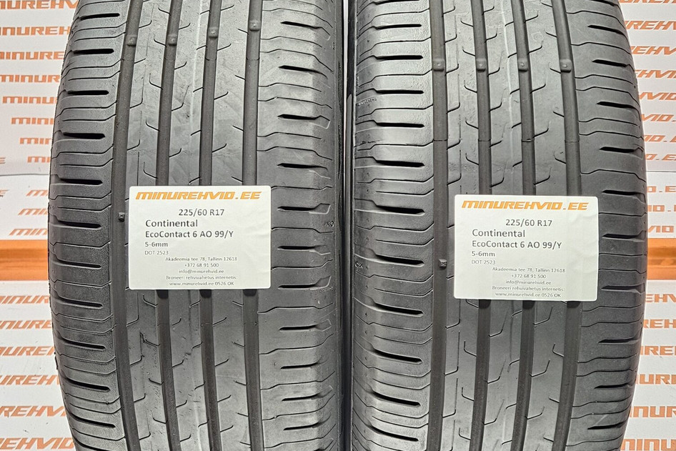 Подержанный летняя шина 225/60R17 Continental EcoContact 6 AO 99/Y