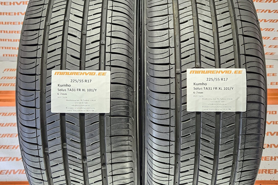Kasutatud suverehv 225/55R17 Kumho Solus TA31 FR XL 101/Y 1624