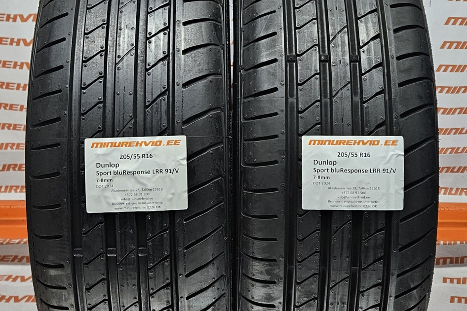 Kasutatud suverehv 205/55R16 Dunlop Sport bluResponse LRR 91/V