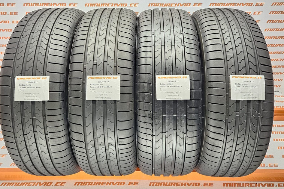 Подержанный летняя шина 215/60R17 Bridgestone Turanza 6 Enliten 96/H