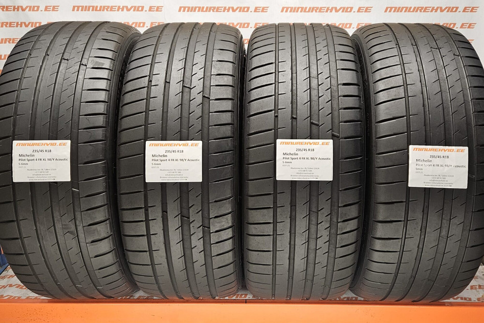 Used summer tire 235/45R18 Michelin Pilot Sport 4 FR XL 98/Y Acoustic