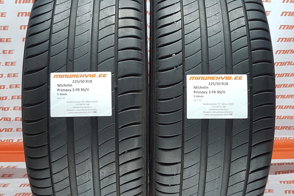 Kasutatud suverehv 225/50R18 Michelin Primacy 3 FR 95/V