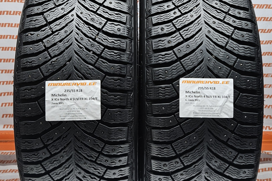 Kasutatud naastrehv 235/55R18 Michelin X-Ice North 4 SUV FR XL 104/T