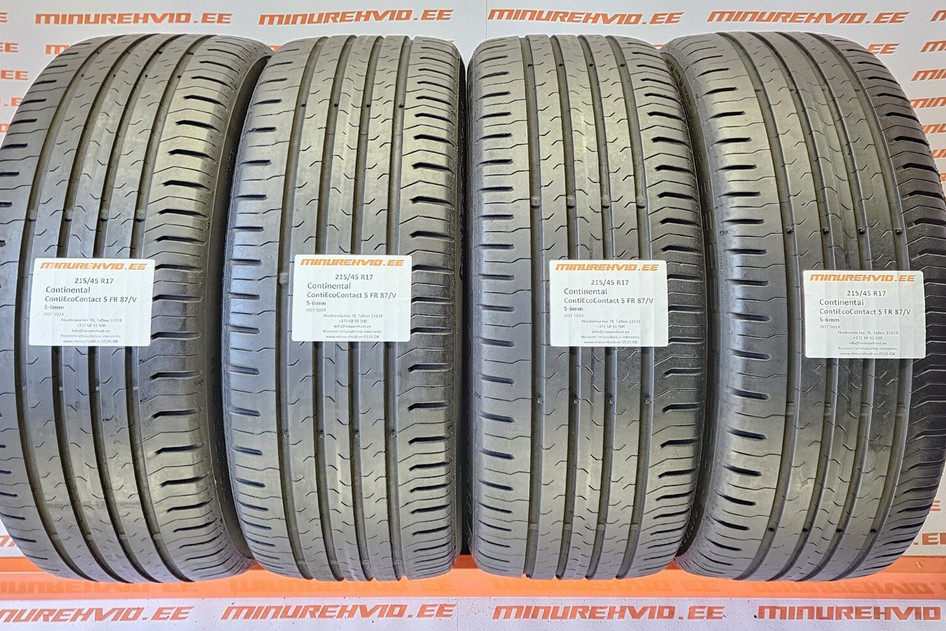 Kasutatud suverehv 215/45R17 Continental ContiEcoContact 5 FR 87/V 5024