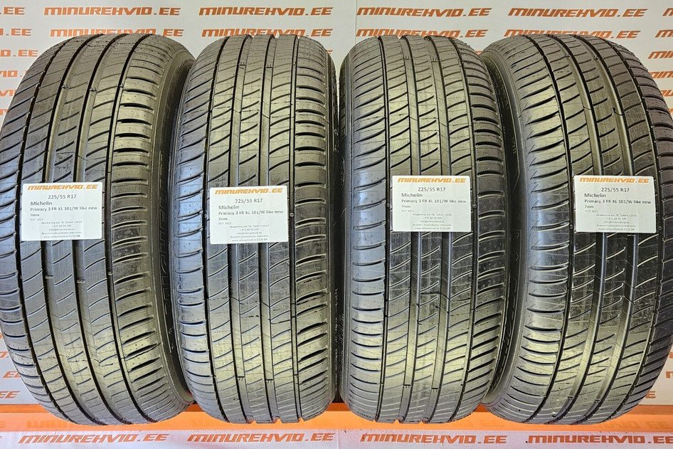 Подержанный летняя шина 225/55R17 Michelin Primacy 3 FR XL 101/W like new