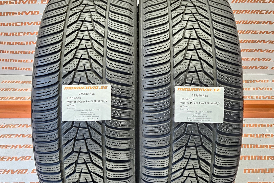 Kasutatud lamellrehv 225/40R18 Hankook Winter I*Cept Evo 3 FR XL 92/V