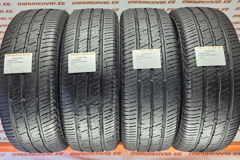 Подержанный летняя шина 235/65R16 Continental Vanco 2 121/119/R/2