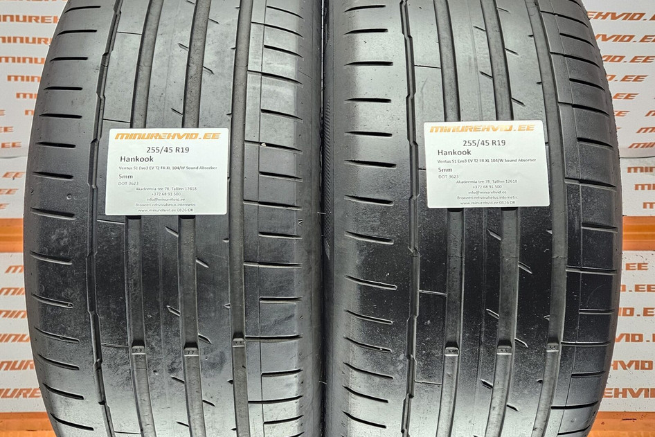 Kasutatud suverehv 255/45R19 Hankook Ventus S1 Evo3 EV T2 FR XL 104/W Sound Absorber 3623