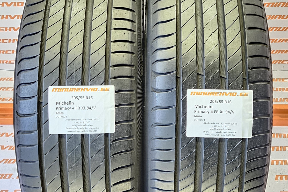 Kasutatud suverehv 205/55R16 Michelin Primacy 4 FR XL 94/V