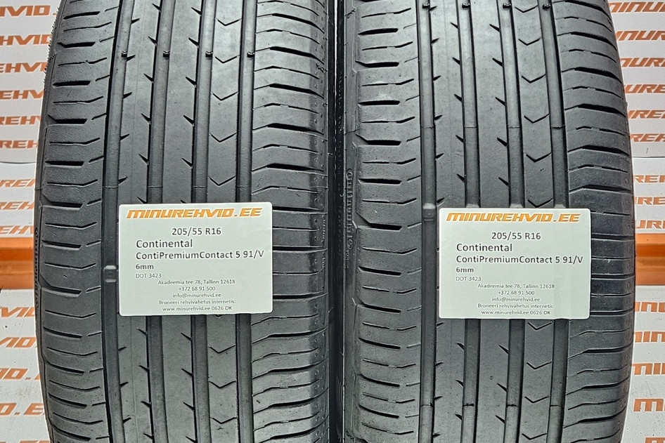 Kasutatud suverehv 205/55R16 Continental ContiPremiumContact 5 91/V 3423