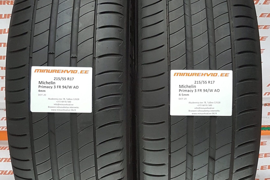 Kasutatud suverehv 215/55R17 Michelin Primacy 3 FR 94/W