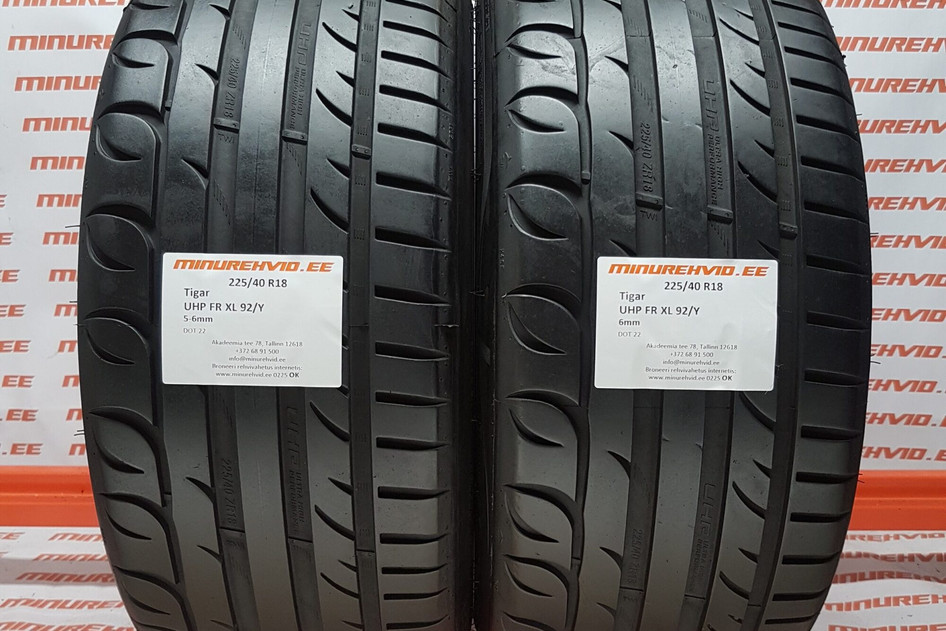 Used summer tire 225/40R18 Tigar UHP FR XL 92/Y