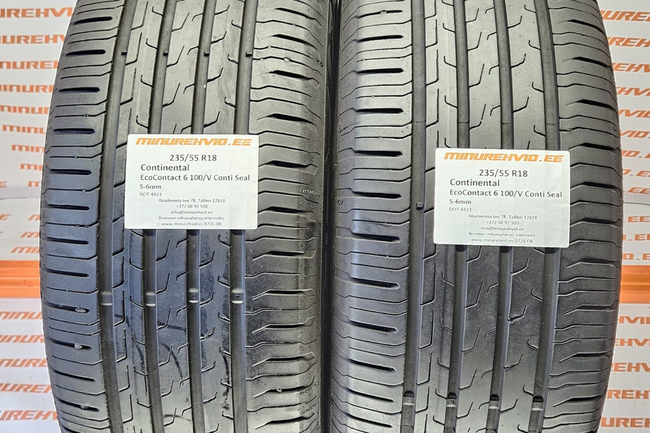 Used summer tire 235/55R18 Continental EcoContact 6 100/V Conti Seal