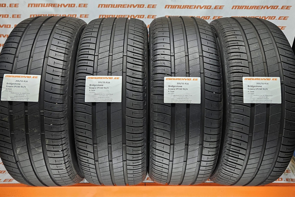 Used summer tire 205/55R16 Bridgestone Ecopia EP150 91/V