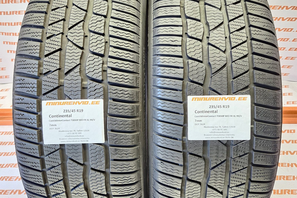 Подержанный нешипованная шина 235/45R19 Continental ContiWinterContact TS830P MO FR XL 99/V