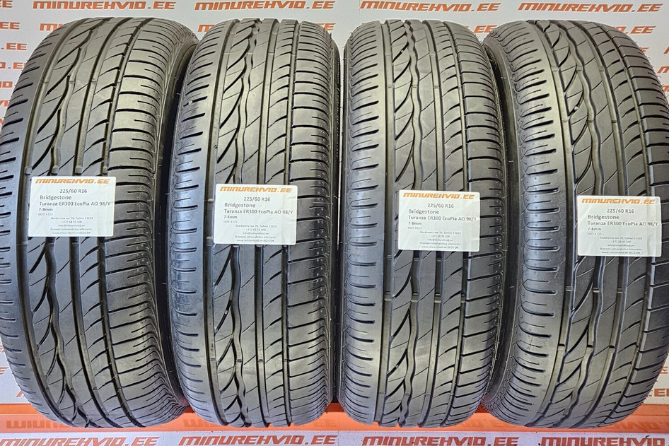 Kasutatud suverehv 225/60R16 Bridgestone Turanza ER300 EcoPia AO 98/Y