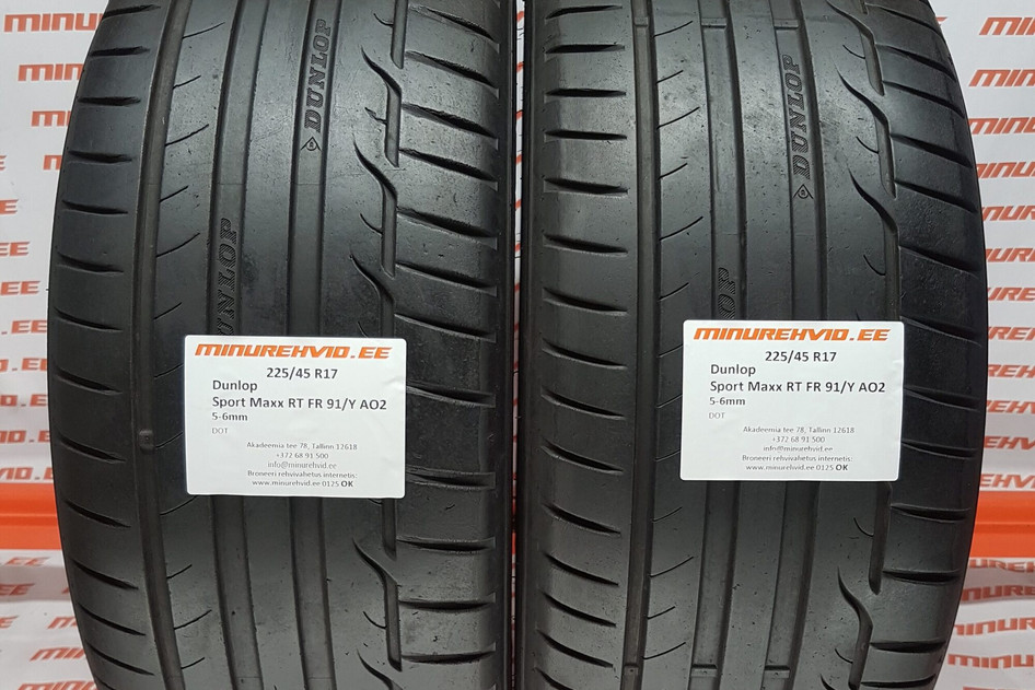 Kasutatud suverehv 225/45R17 Dunlop Sport Maxx RT FR 91/Y AO2