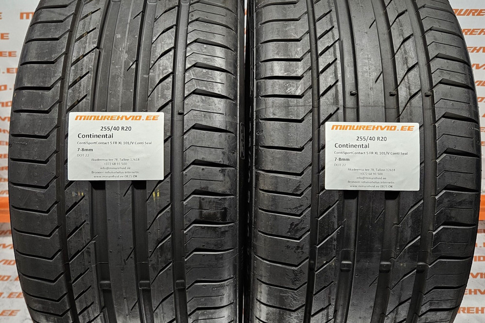 Kasutatud suverehv 255/40R20 Continental ContiSportContact 5 FR XL 101/V Conti Seal