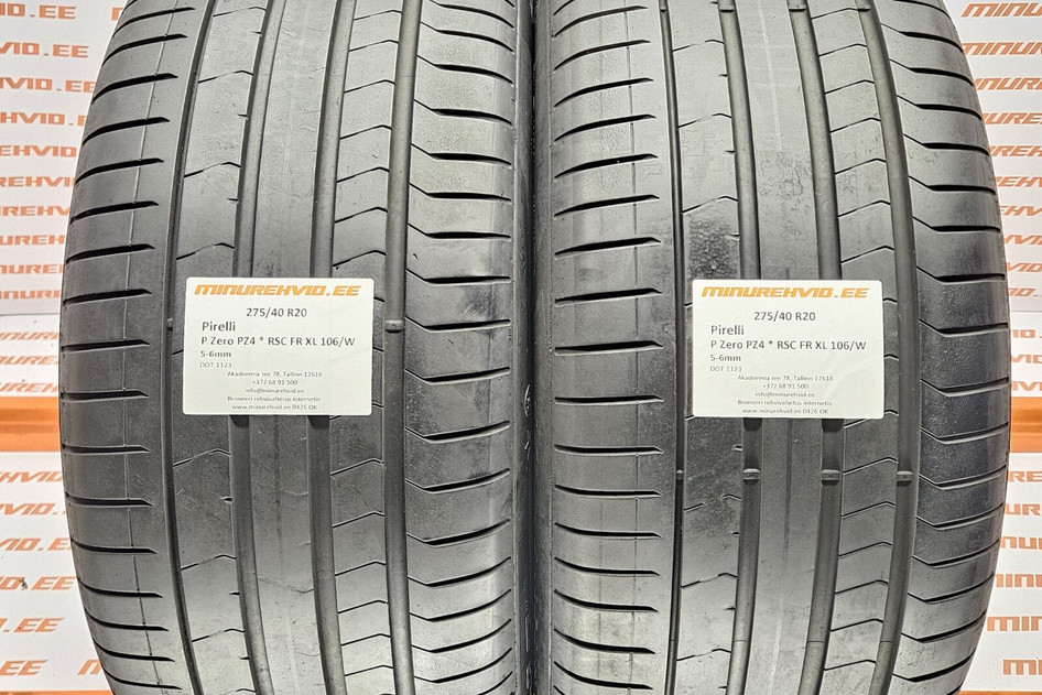 Подержанный летняя шина 275/40R20 Pirelli P Zero PZ4 * RSC FR XL 106/W