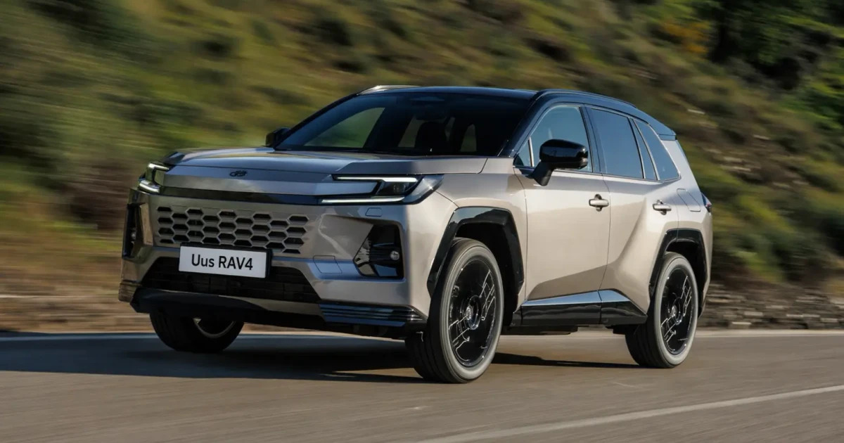 Uus 2026. aasta Toyota RAV4 sõidul (esivaade)