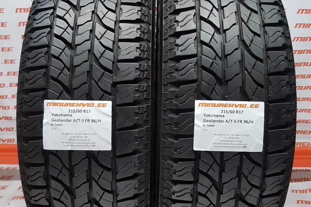 Подержанный летняя шина 215/60R17 Yokohama Geolandar A/T-S FR 96/H.