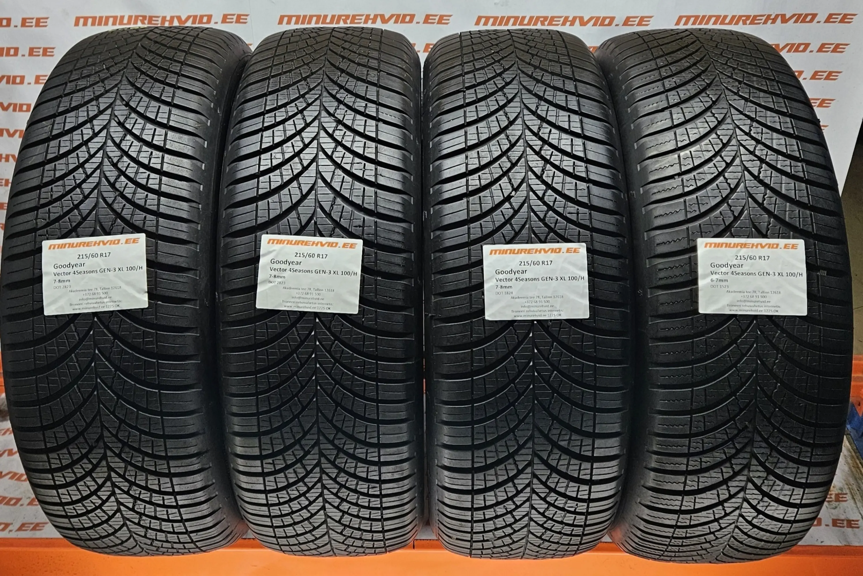 215/60 R17、GOOD YEAR Vebtor 4 seasons Used summer tire 215/60R17 GoodYear Vector 4Seasons GEN-3 XL 100/H