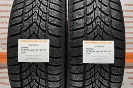 Used studless winter tire 195/55R16 Dunlop SP Winter Sport 4D FR 87/H