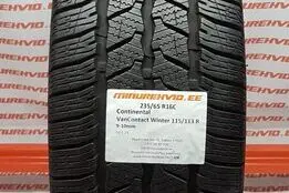 Подержанный нешипованная шина 235/65R16 Continental VanContact Winter 115/113 R