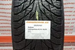 Подержанный нешипованная шина 225/55R17 Nokian Hakkapeliitta R2 XL 101/R