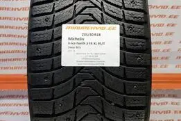 Подержанный шипованная шина 235/40R18 Michelin X-Ice North 3 FR XL 95/T