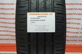 Подержанный летняя шина 205/60R16 Continental EcoContact 6 92/H