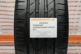 Подержанный летняя шина 225/45R17 Continental ContiSportContact 5 FR 91/V